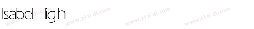lsabel light字体转换